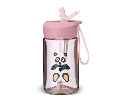 Botella de Plástico Hydraflip 0.4L Panda Pink