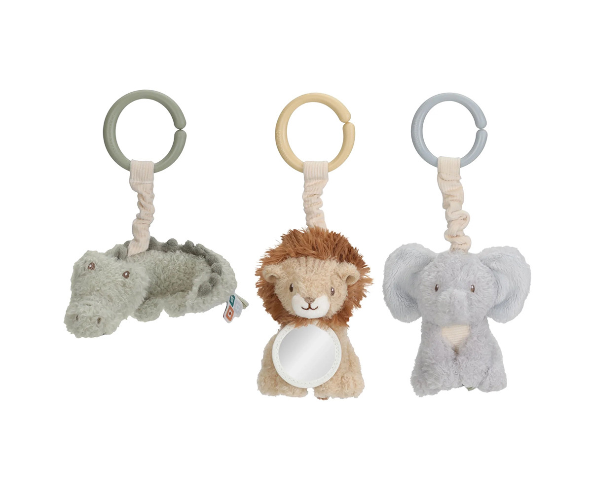 Set 3 Juguetes Colgantes Safari Friends