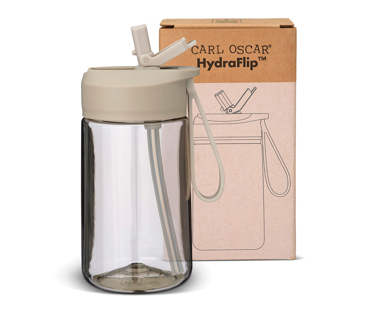 Botella de Plástico Hydraflip 0.4L Greige