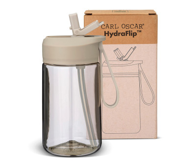 Botella de Plástico Hydraflip 0.4L Greige