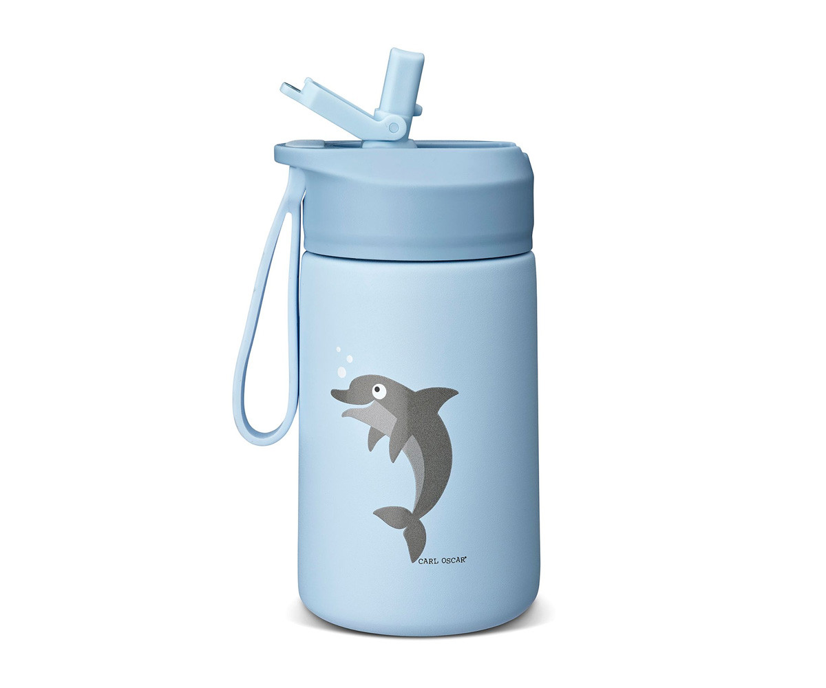 Botella de Acero Steel Hydraflip 0.4L Blue Dolphin