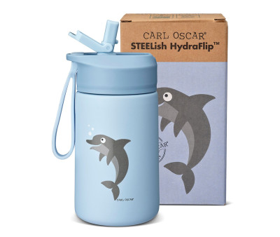 Botella de Acero Steel Hydraflip 0.4L Blue Dolphin