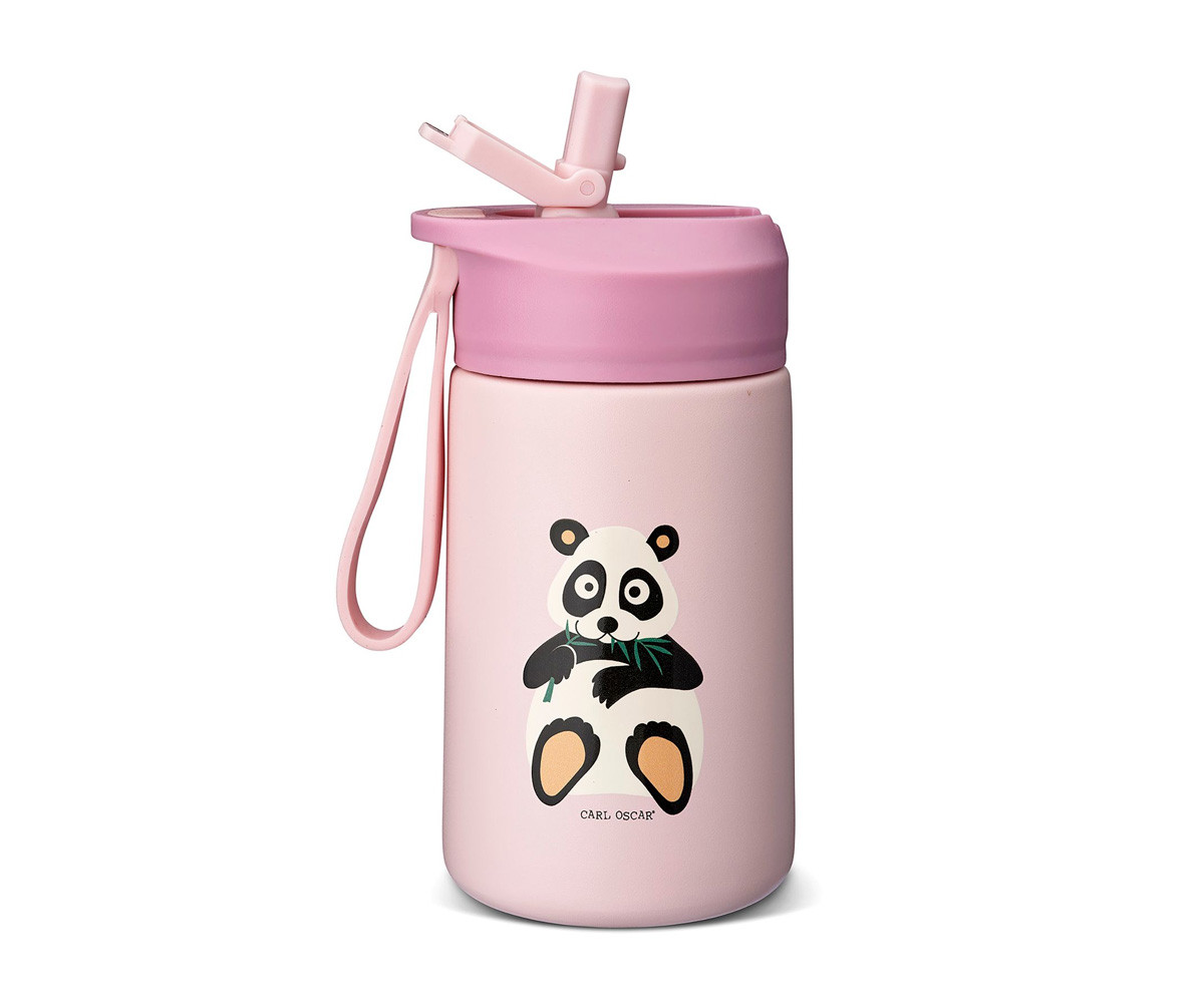 Botella de Acero Steel Hydraflip 0.4L Panda Pink