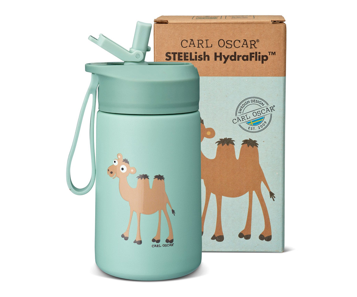 Botella de Acero Steel Hydraflip 0.4L Green Camel
