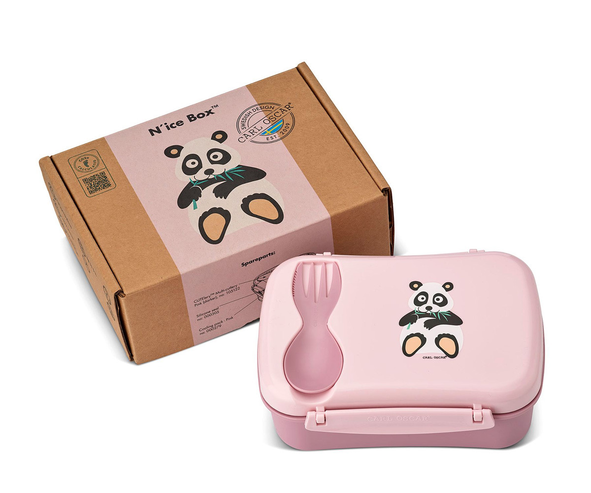 Caja de Almuerzo N'ice Box Panda Pink