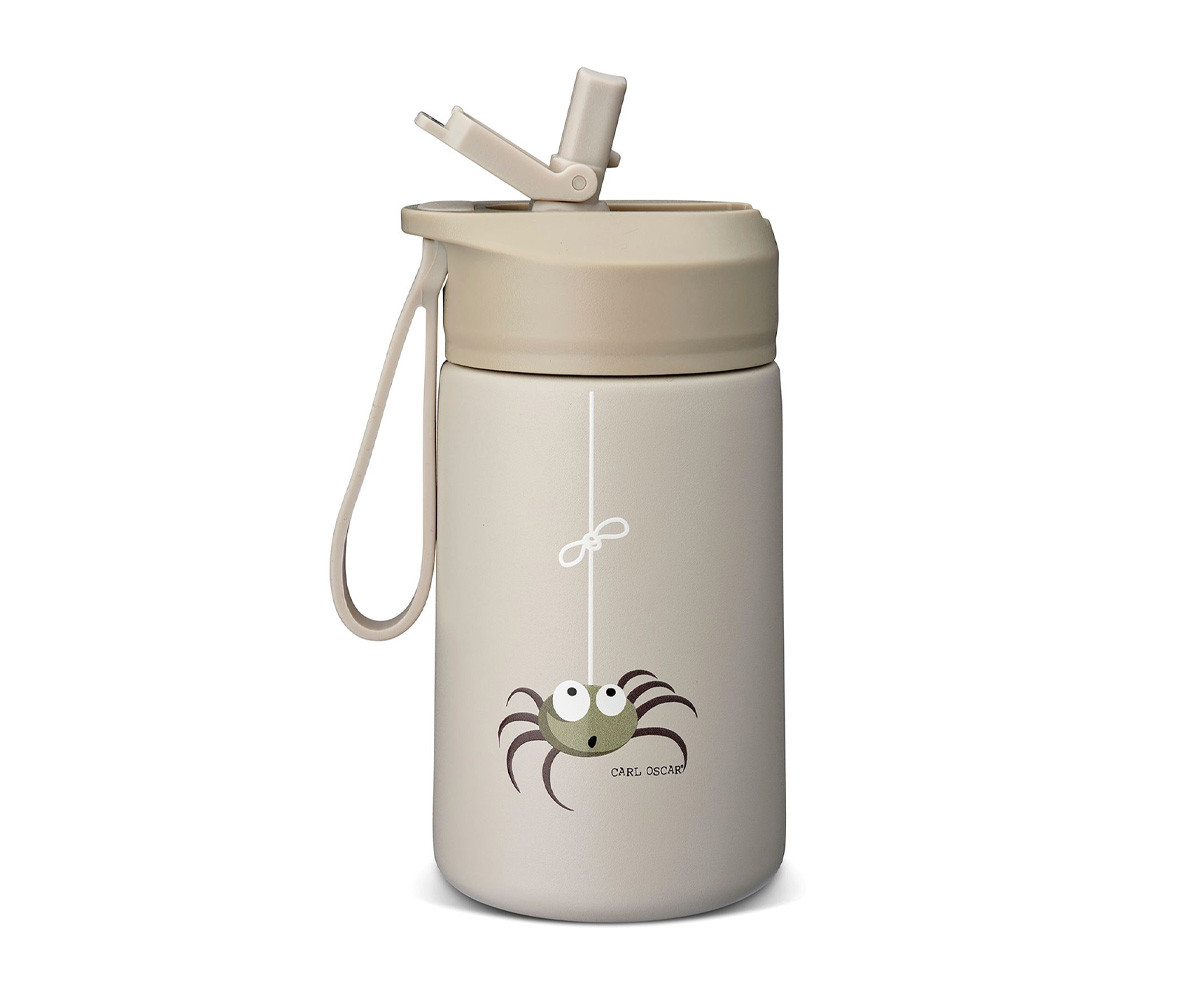 Botella de Acero Steel Hydraflip 0.4L Greige Spider