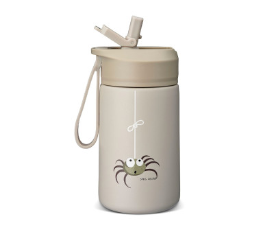 Botella de Acero Steel Hydraflip 0.4L Greige Spider