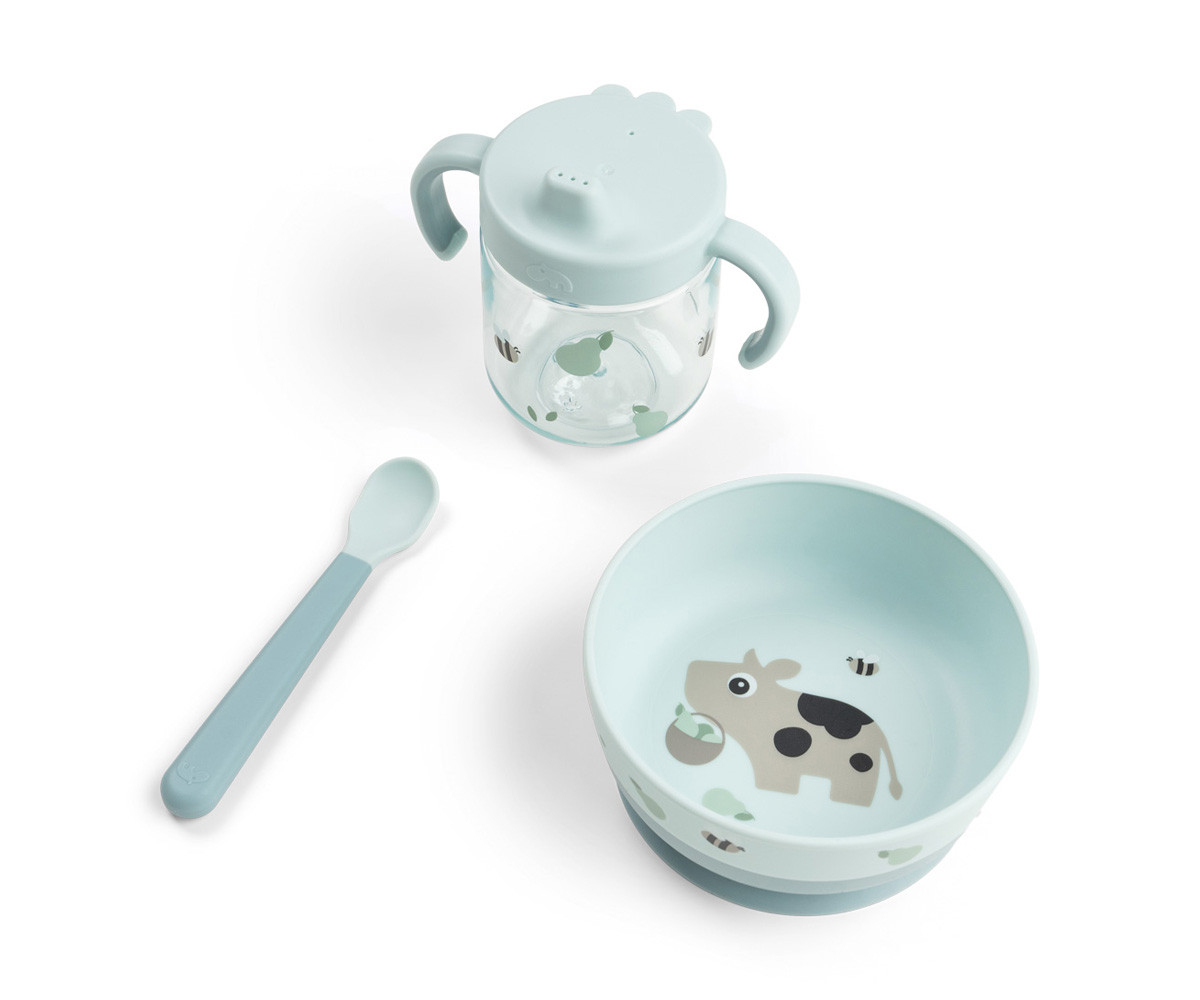Set Primera Vajilla Foodie Tiny Farm Blue