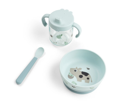 Set Primera Vajilla Foodie Tiny Farm Blue