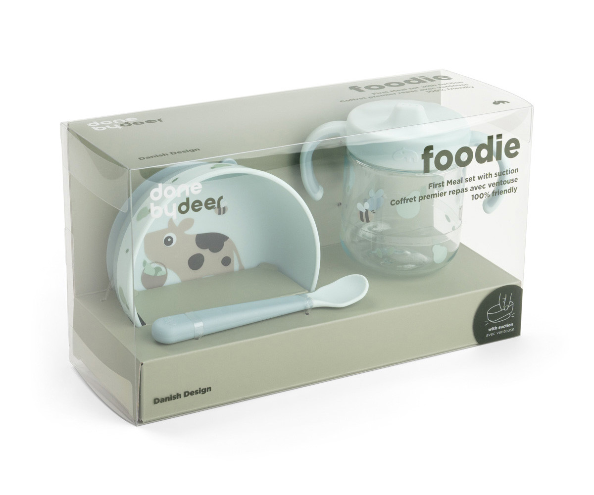Set Primera Vajilla Foodie Tiny Farm Blue