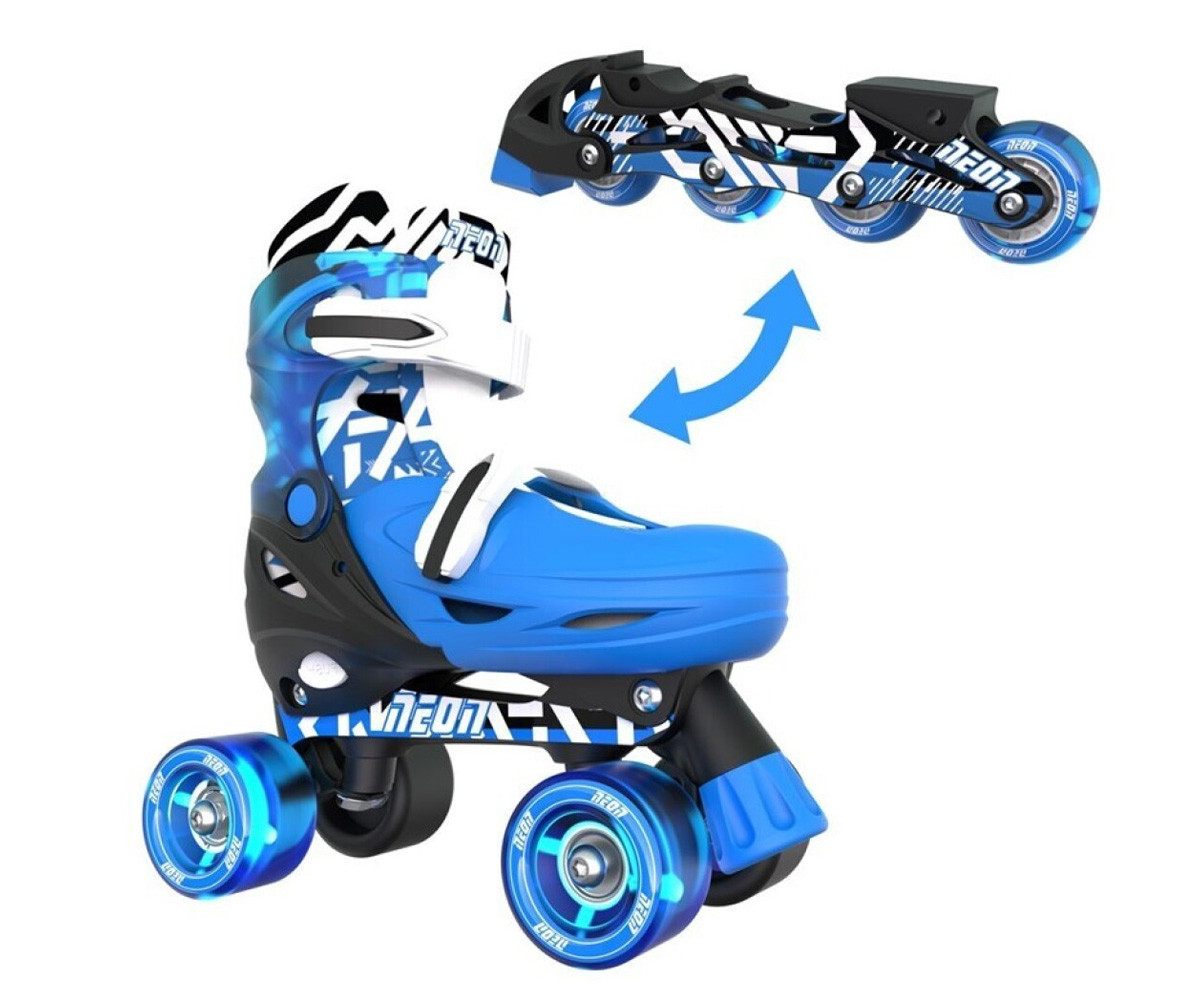 Patines Combo Neón Goteki Azul T.34-37