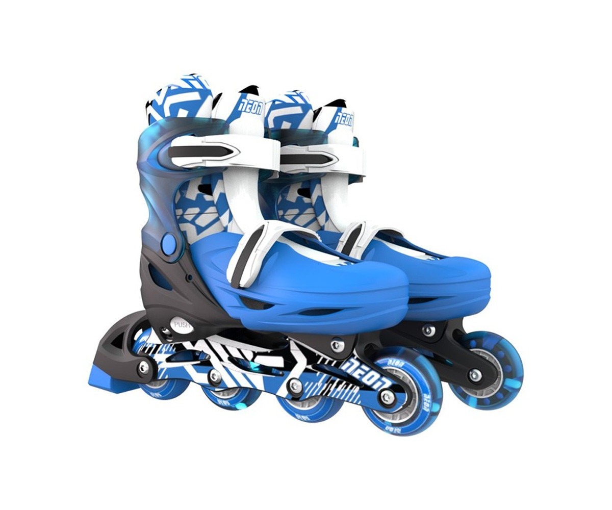 Patines Combo Neón Goteki Azul T.34-37