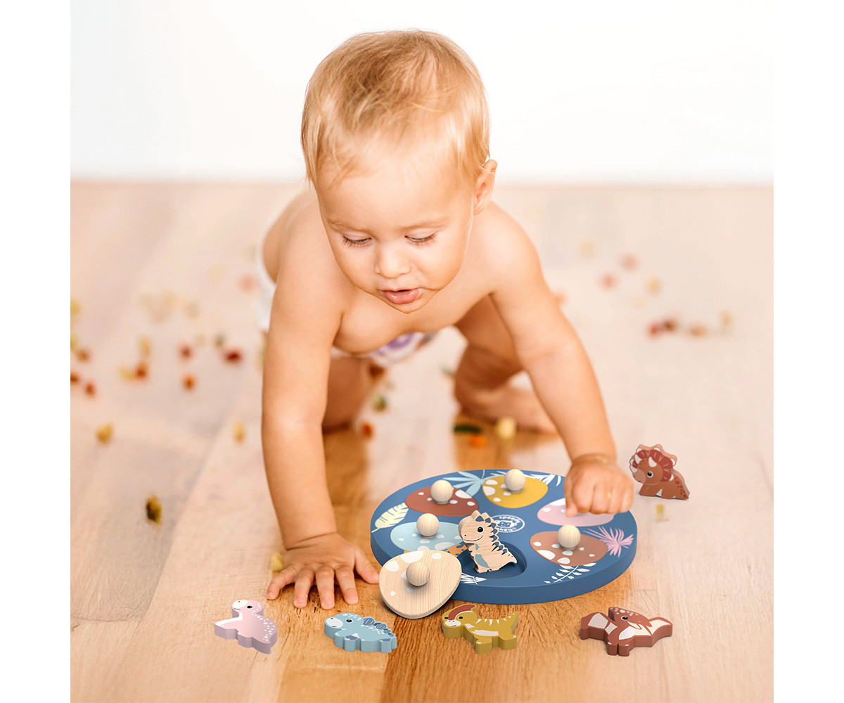 Puzzle Dino Surprise de Madera