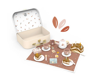 Set de Té de Madera Cumpleaños