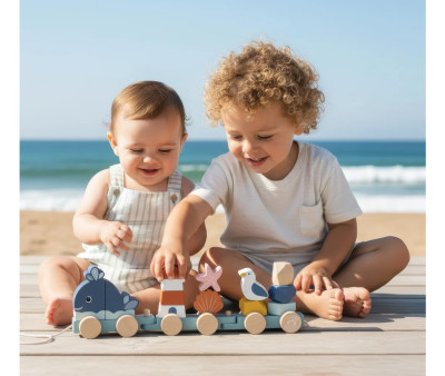 Tren de Madera Apilable Ocean Stacking
