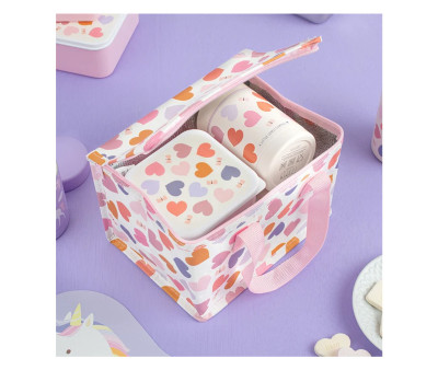 Bolsa Almuerzo Térmica Corazones Personalizable