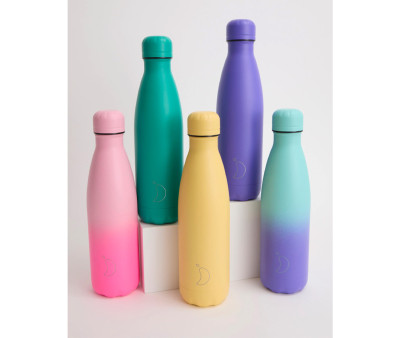 Botella Térmica Gradient Fluor & Pastel Pink 500 ml