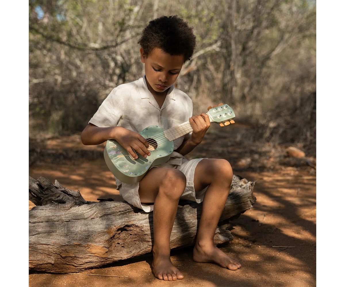 Guitarra de Madera Verde FSC Safari Friends