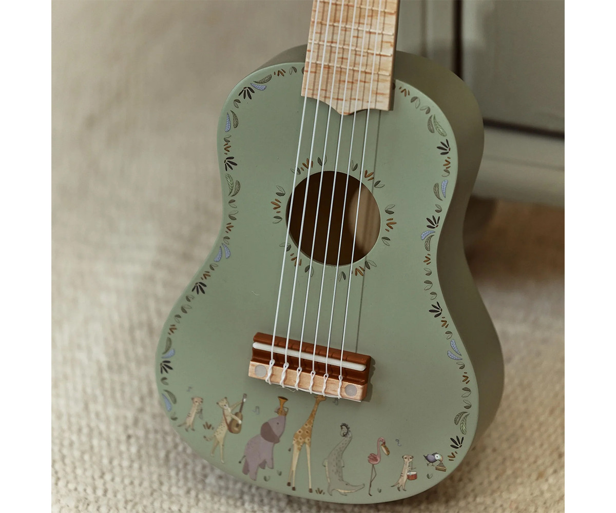 Guitarra de Madera Verde FSC Safari Friends