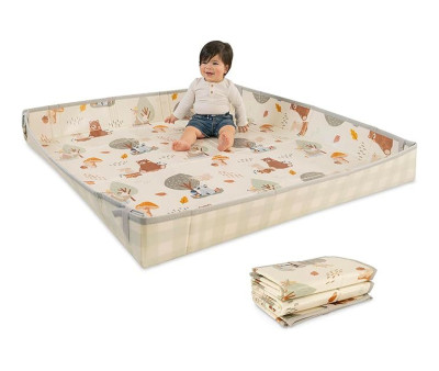 Alfombra de Juegos Plegable Soft Foam Woodland & Gingham
