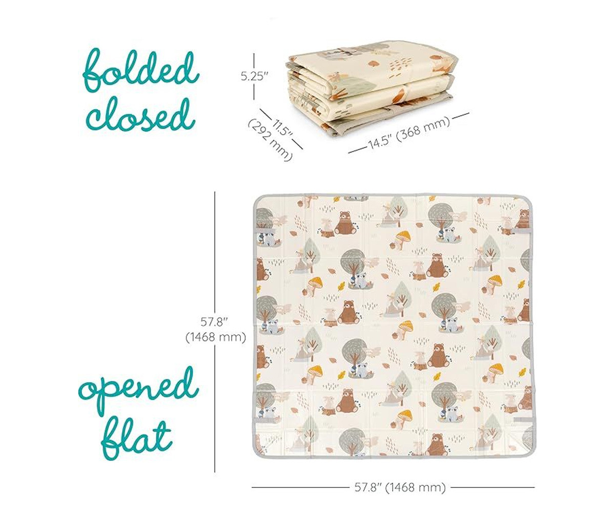 Alfombra de Juegos Plegable Soft Foam Woodland & Gingham