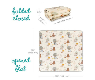 Alfombra de Juegos Plegable Soft Foam Woodland & Gingham