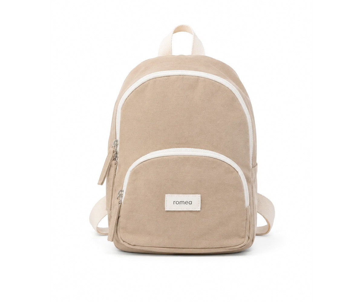 Mochila Infantil Romane Taupe Personalizable
