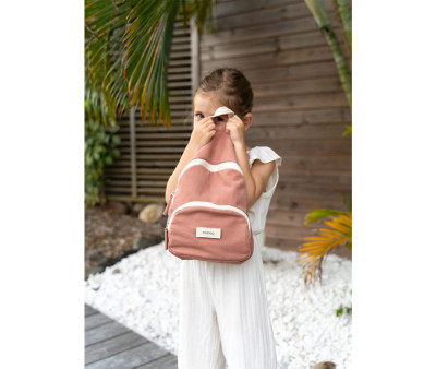 Mochila Infantil Romane Rose Poudré Personalizable