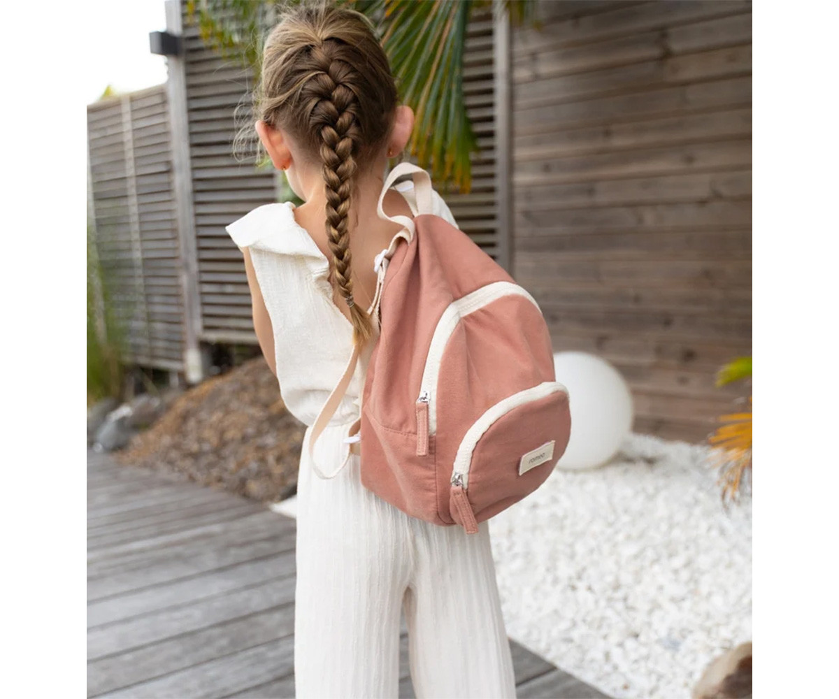 Mochila Infantil Romane Rose Poudré Personalizable
