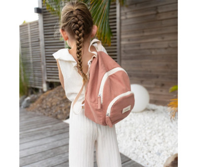 Mochila Infantil Romane Rose Poudré Personalizable