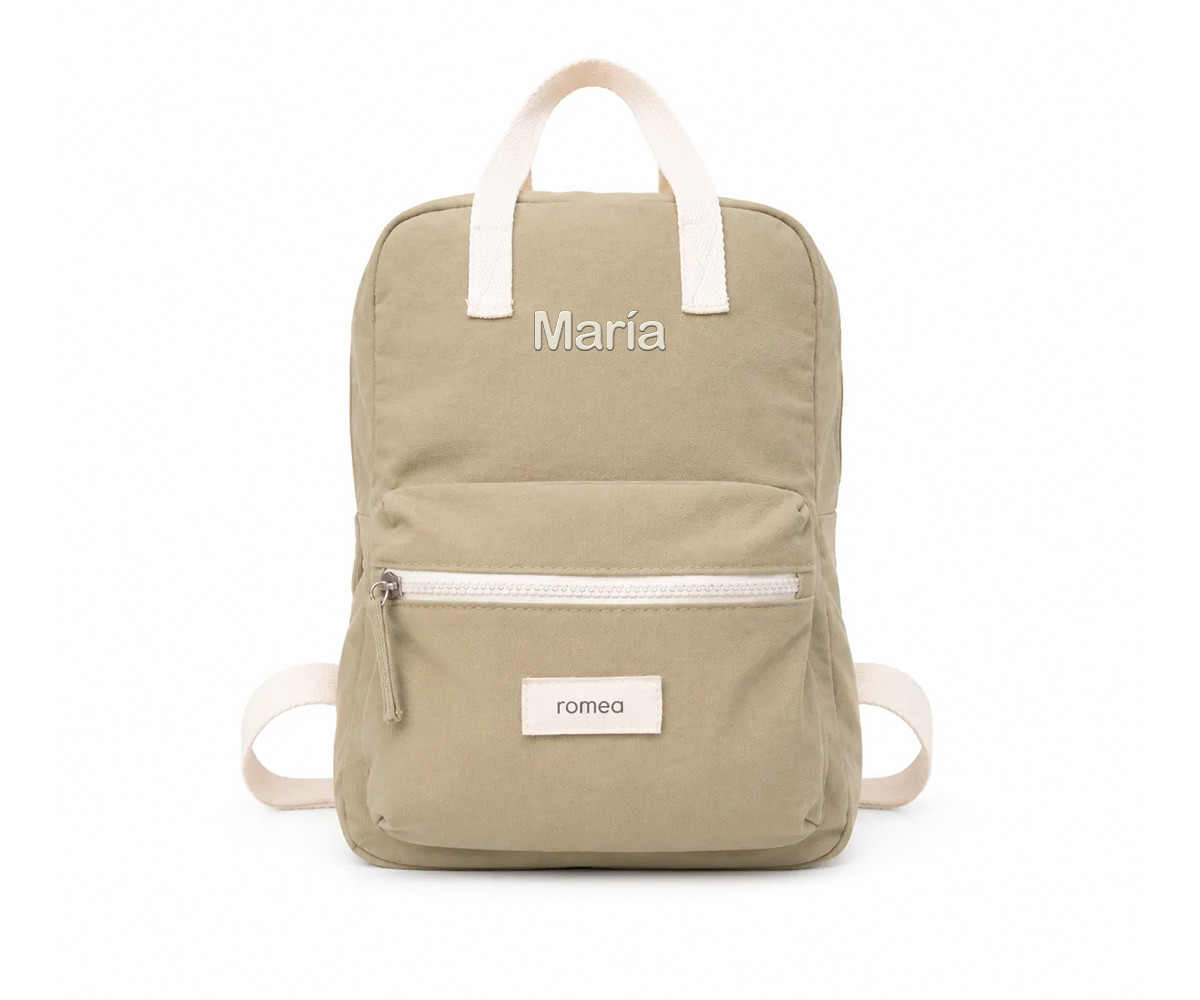 Mochila Infantil Andrea Kaki Personalizable
