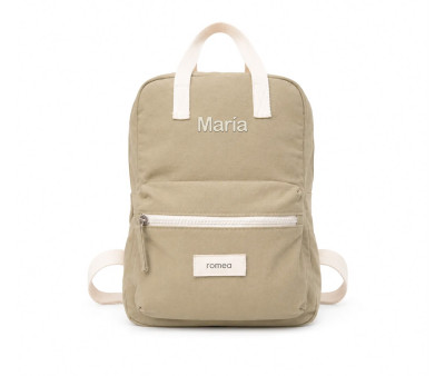 Mochila Infantil Andrea Kaki Personalizable