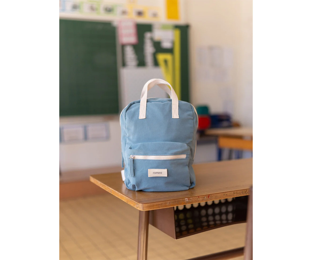 Mochila infantil personalizável Andrea Blue