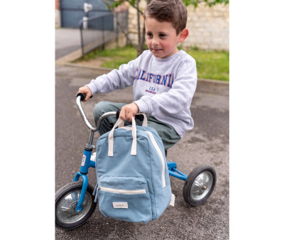 Mochila infantil personalizável Andrea Blue