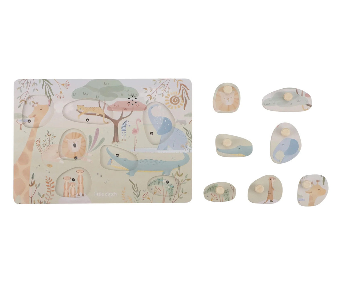Puzzle de Madera con Sonido Safari Friends