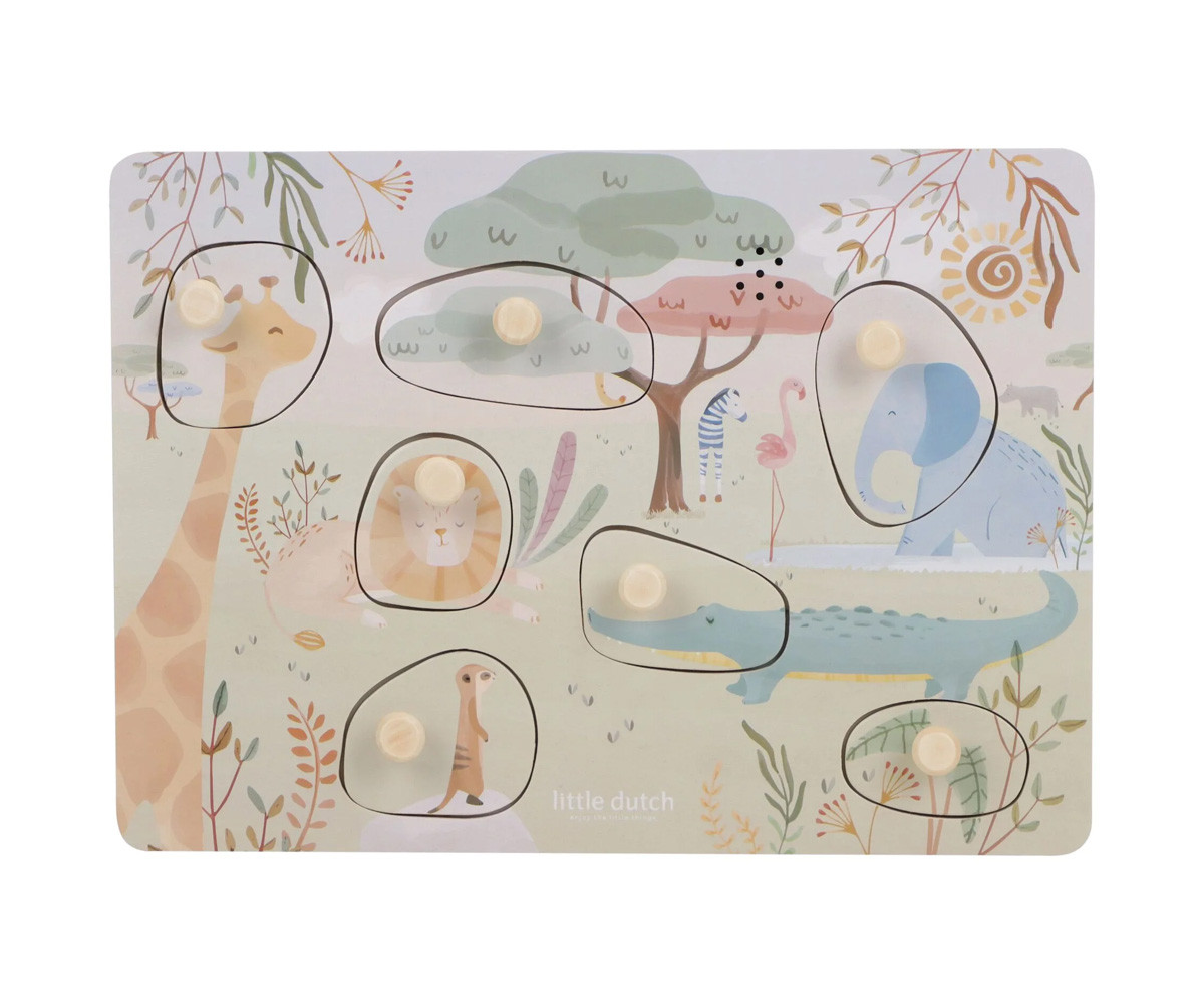 Puzzle de Madera con Sonido Safari Friends
