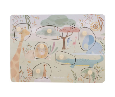 Puzzle de Madera con Sonido Safari Friends