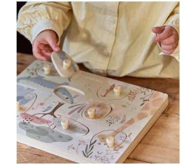 Puzzle de Madera con Sonido Safari Friends