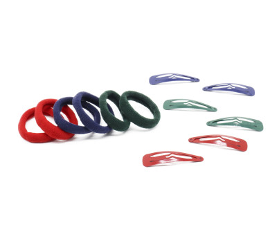 Pack Clips y Gomas Multicolor