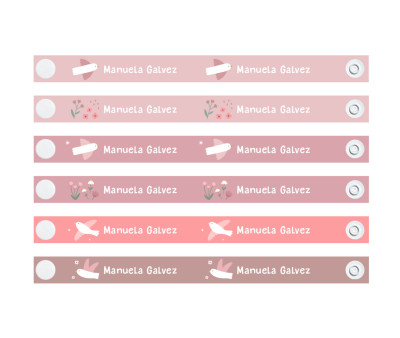 6 Appendi Biancheria Riutilizzabili Blossom Birds Personalizzati