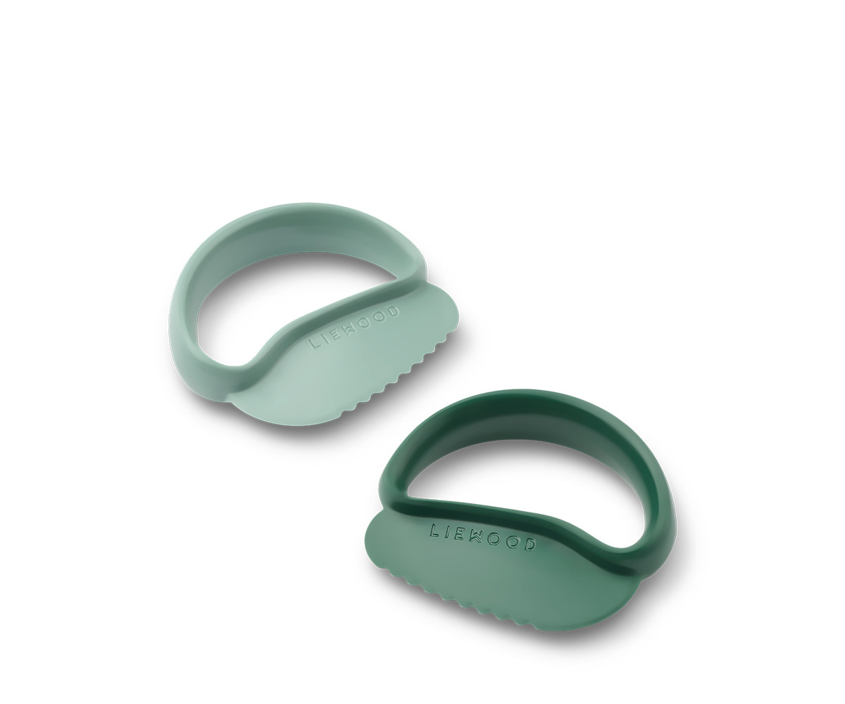 Pack 2 Cortadores Riven Toddler Safe Peppermint / Garden Green