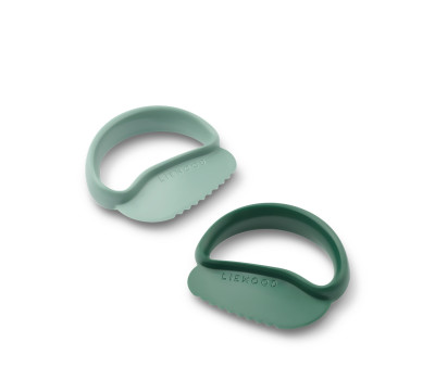 Pack 2 Cortadores Riven Toddler Safe Peppermint / Garden Green