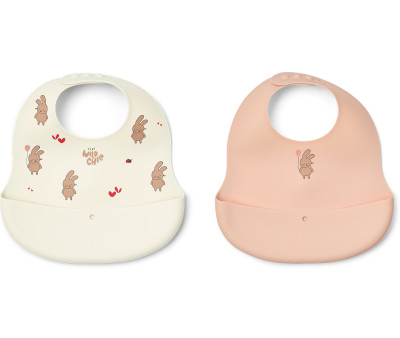 2 Baberos Silicona Ember Wild Child / Rosey
