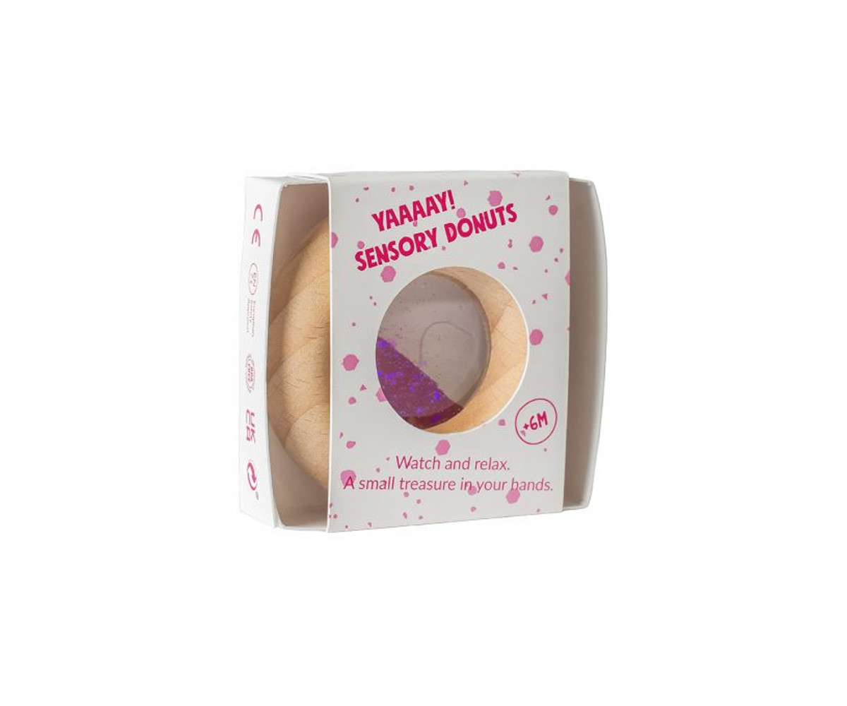 Sonajero Calm Donut Sensorial Pink