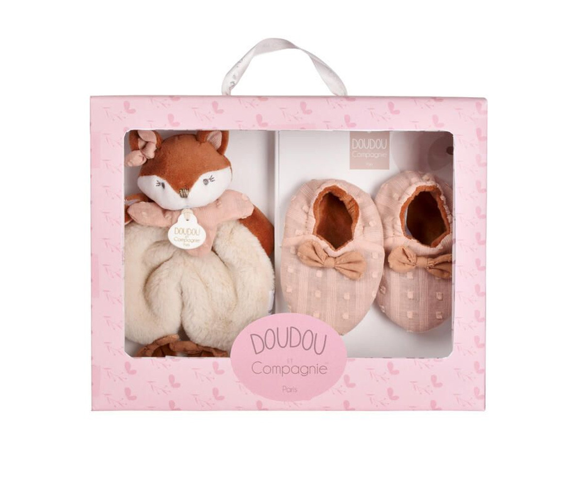 Caja de Nacimiento Mina Zorro con Doudou y Zapatitos