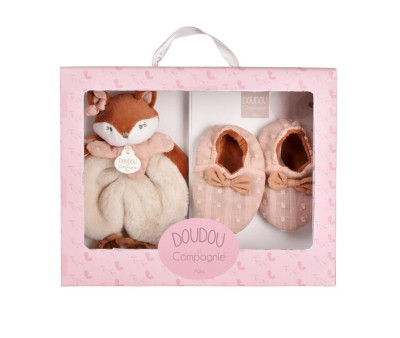 Caja de Nacimiento Mina Zorro con Doudou y Zapatitos