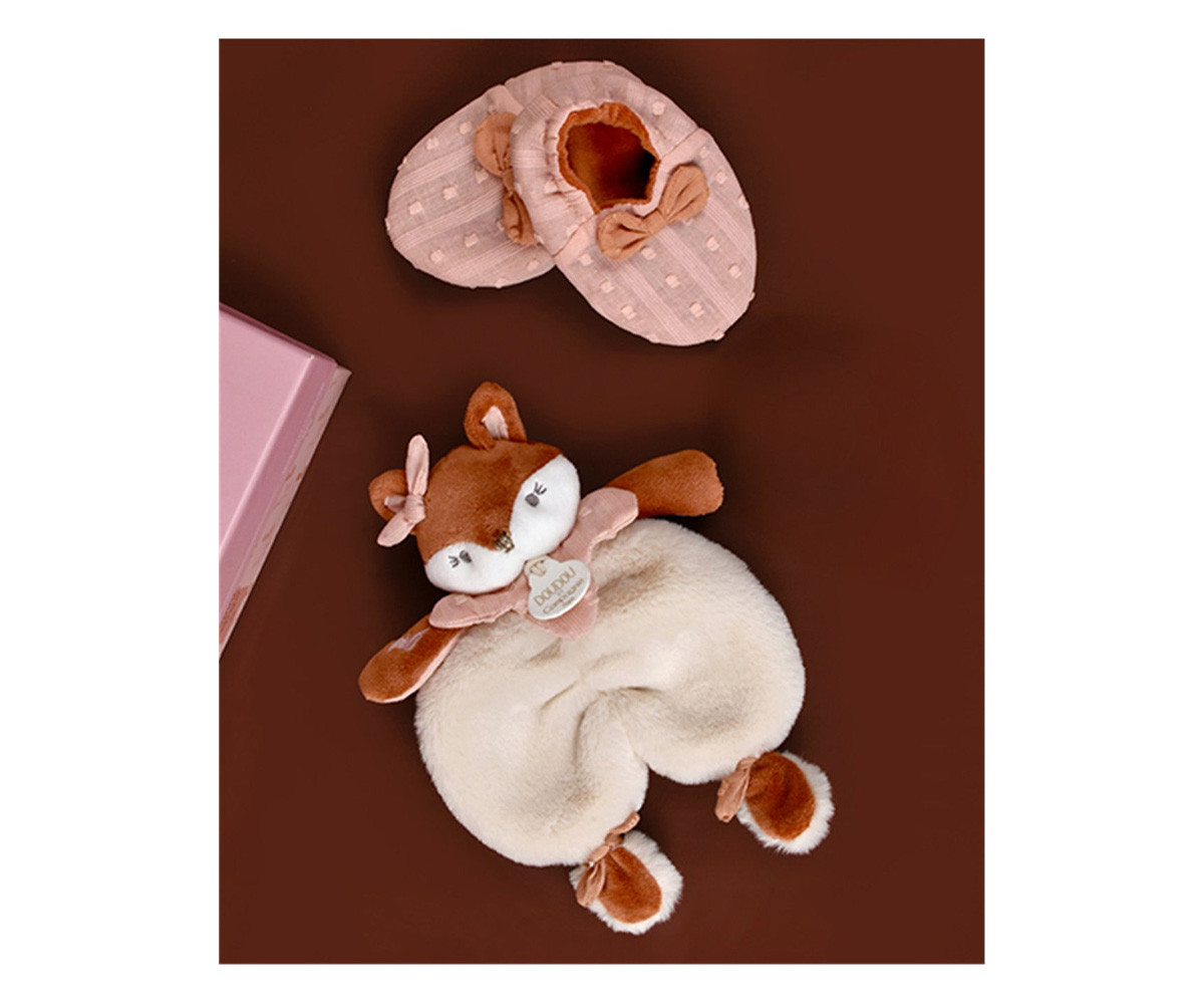 Caja de Nacimiento Mina Zorro con Doudou y Zapatitos