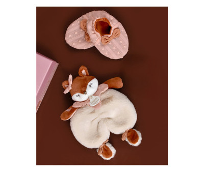 Caja de Nacimiento Mina Zorro con Doudou y Zapatitos