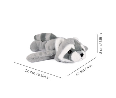 Peluche Pulsera Slap Mapache 25 cm