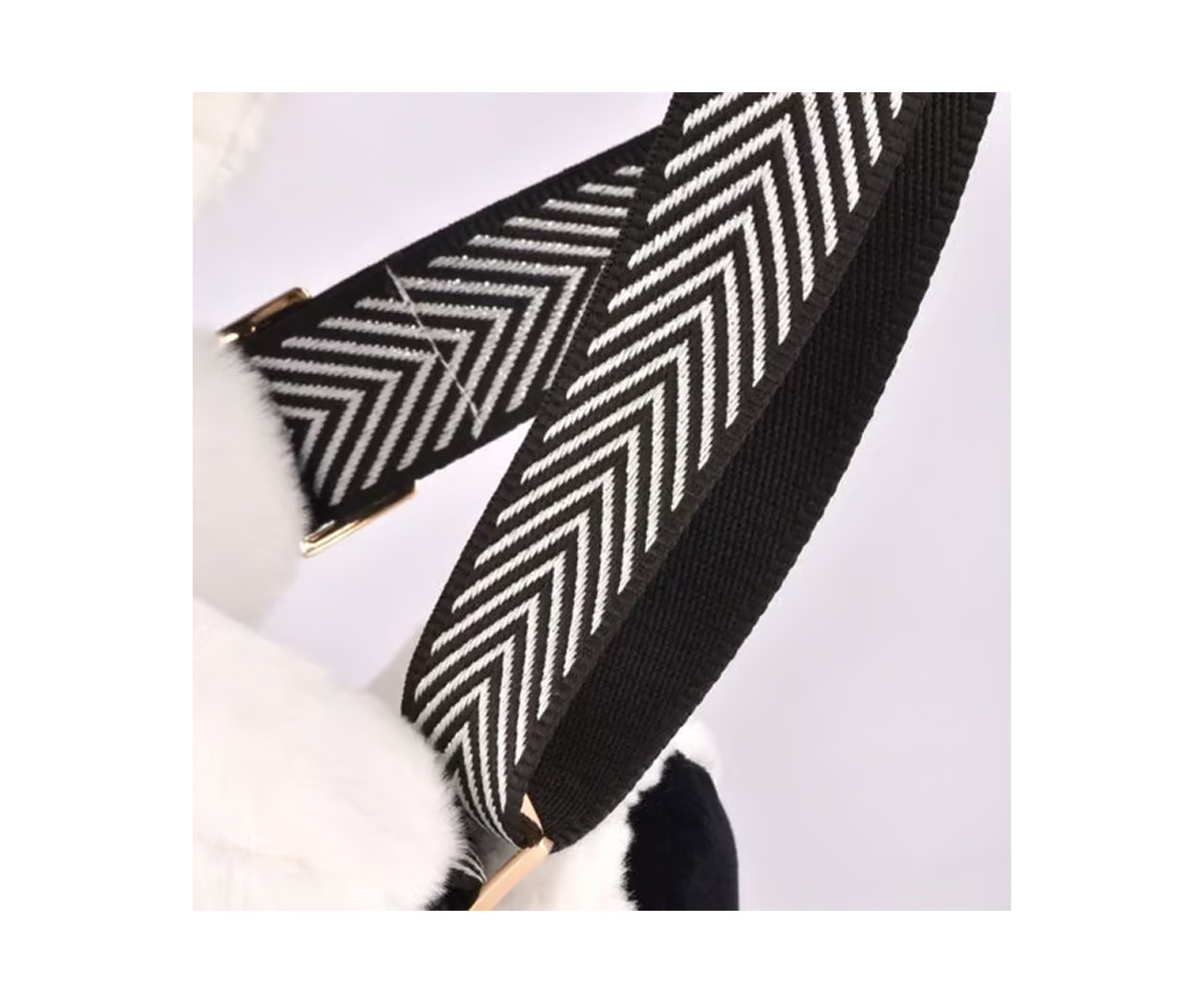 Bolso de Pelcuhe Perro Black & White